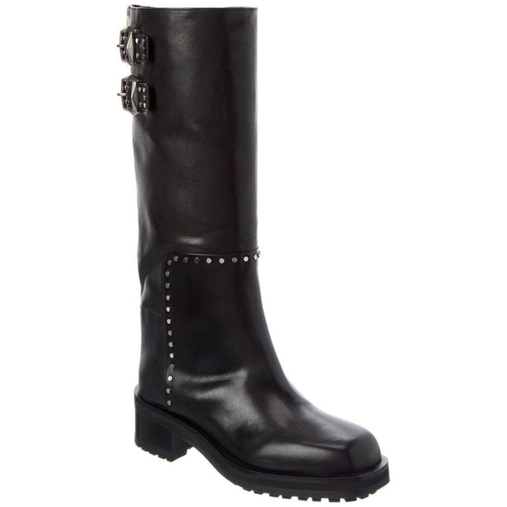 Jimmy Choo Brooklyn Kb 50 Leather Knee-High Boot, Black